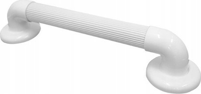 Shufër mbajtëse banjo jo rrëshqitëse, 45 cm, plastikë, e bardhë