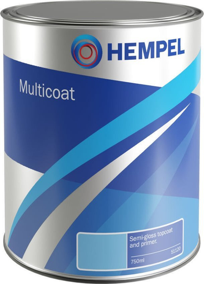 Bojë anijesh Hempel Multicoat, 750ml, fundore, blu e çelët