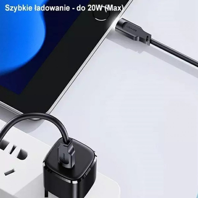 Kabllo USB USAMS Lithe Series, USB C me Lightning, 1.2 m, jeshile