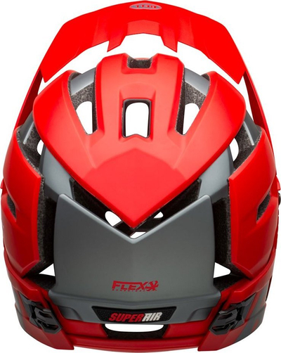 Helmetë çiklizmi Full Face Bell Super Air R Mips Spherical, MTB, e bardhë infrakuqe mat me shkëlqim