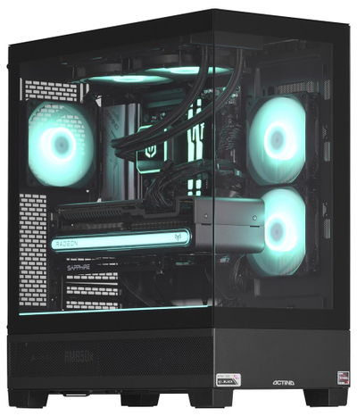 Kompjuter Actina AMD Ryzen 7 7800X3D, RX 7900 XTX, 1TB SSD, i zi