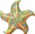 Jastëk lodër Lean Toys Starfish, 20 cm, jeshil