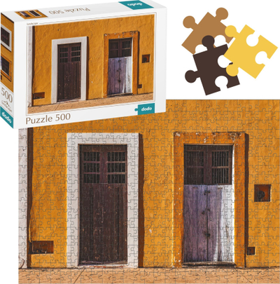 Puzzle Dodo Yellow House, 500 copa, shumëngjyrësh