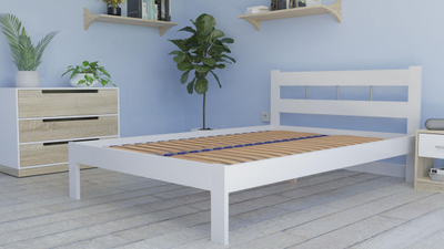 Kornizë krevati Topeshop Bed Frame, 140x200 cm, lamela fleksibile të përkulura, ngjyrë natyrale