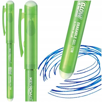 Stilolaps i fshirshëm KEYROAD Luminous, 0.7mm, trup fluorescent, jeshil