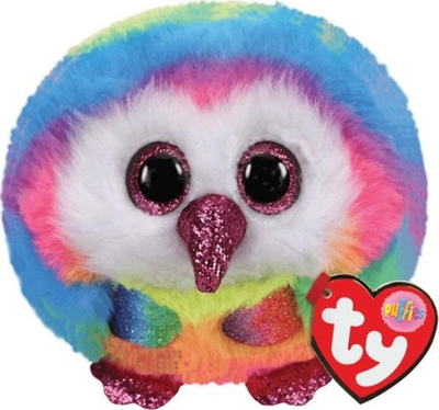 Lodër pelushi MGA Mascot TY Puffies Owen 2504, shumëngjyrëshe
