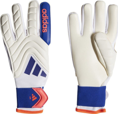 Doreza portieri adidas Copa GL LGE IX3832, pa Fingersave, për të rritur, të bardha blu portokalli
