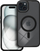 Futrollë telefoni OEM Color Edge Case për iPhone 15 Plus, MagSafe, transparente, e zezë