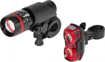 Set drita biçiklete Vipow URZ0910, LED, që s’kanë problem me shiun, ngjyrë e zezë