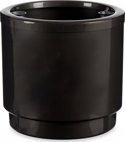 Vazo lulesh Ibergarden, plastike me depo uji 40L, 38cm, ngjyrë antracit