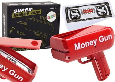 Lodër Money Gun Leantoys, hedhëse lekësh letre, e verdhë