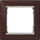 Kornizë Legrand Valena Single, 82x82mm, për çelësa dhe priza, wenge me argjend