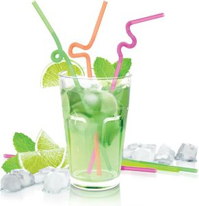 Цевки за коктели Tescoma MyDRINK, долги, 40 парчиња, во повеќе бои