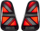 Drita të pasme LED për Mini R50 R52 R53, set, transparente