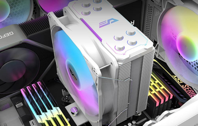 Ладилник за процесор Darkflash Z4 Pro Mist, воздушен, бел