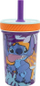 Gotë plastike Stor Stitch Aloha, 370ml, me pipëz silikoni, shumëngjyrëshe