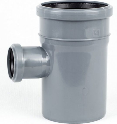 Tub në formë T Onnline PP (CCP721), 110x50mm, 90°, i hirtë