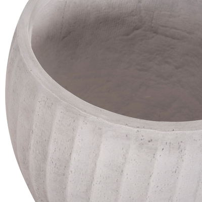 Set vazo dekorative Gardener HM4728, 3 copë, FiberClay, ngjyrë çimento