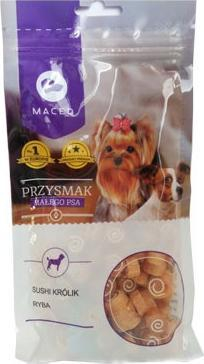 Shpërblim i butë për qentë Maced Soft Treat Sushi, lepur dhe peshk, 60g