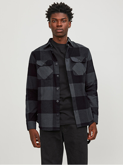 Këmishë Jack&Jones JJEDARREN Comfort Fit 12248409 Asphalt