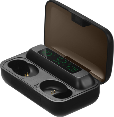 Kufje Sandberg Wireless Earbuds, True Wireless, me powerbank, të zeza