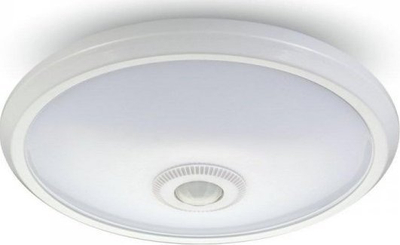 Dritë tavani V-TAC LED Dome, sensor PIR, 900lm, e bardhë