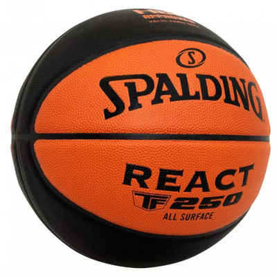Top basketbolli Spalding React TF250, nr. 7, portokalli/ zezë