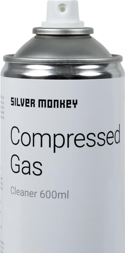 Спреј со компримиран воздух Silver Monkey Compressed Gas, 600 ml, бел