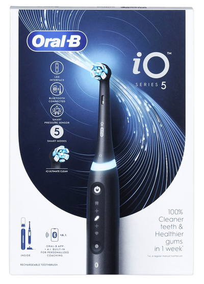 Furçë elektrike Oral-B iO Series 5, elektrike, Matt Black, e zezë mat