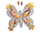 Brosh Petra Švarcová Butterfly, ngjyrë argjendi