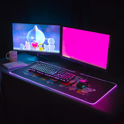Mouse pad BTS XXL, me LED, i zi