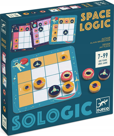 Логичка игра Djeco Space Logic, 40 загатки, 7-99 години