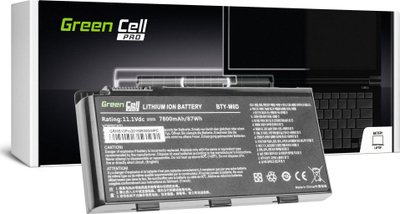Bateri laptopi Green Cell PRO BTY-M6D, 7800mAh, 11.1V, e zezë