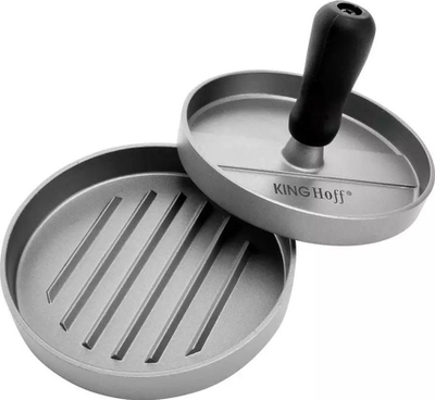 Presë për hamburger KingHoff KH 1740, diametër 12 cm, gri