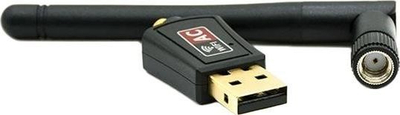 Wi‑Fi адаптер Aptel AK225B, USB, AC600 двојен опсег, црн