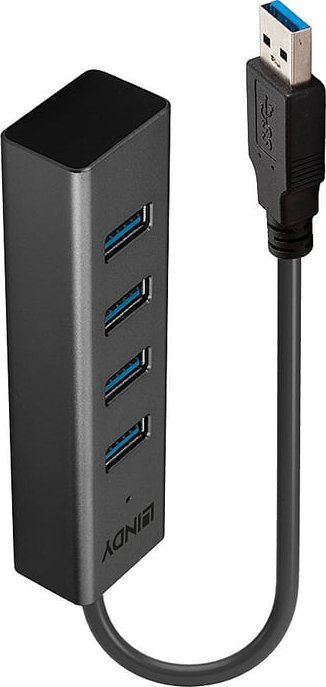 USB hub Lindy USB 3.0, 4 porta, i zi