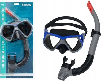 Set zhytjeje Bestway Black, maskë dhe tuba snorkel, e zezë