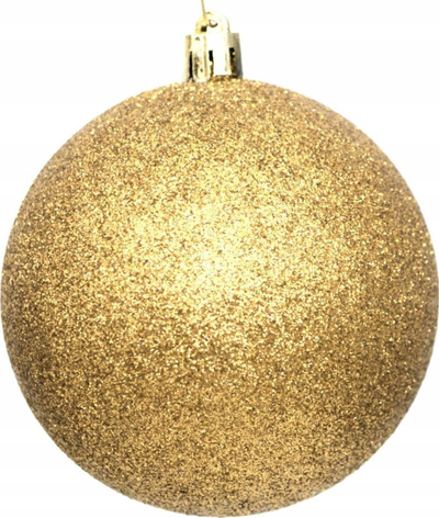 Set topa zbukurimi Xmas Ball, 6 copë, 80mm, ngjyrë flori