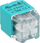 Konektor push-in elektrik 4-derëshe, 0.75-2.5mm², 300V 24A, jeshil transparent, 100 copë