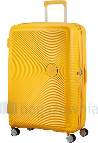 Valixhe American Tourister SoundBox Large Check in, polipropilen, rrota të dyfishta, e verdhë