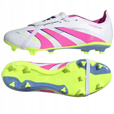 Këpucë futbolli adidas Predator League FT FG MG, për burra, të bardha