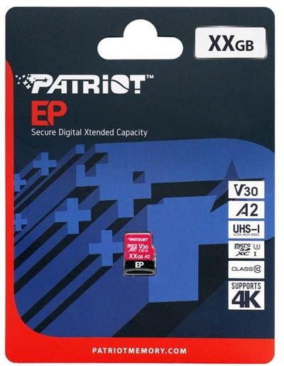 Kartelë memorie Patriot EP Series PEF512GEP32MCX, 512GB, Micro SDXC V30 A2 UHS I U3