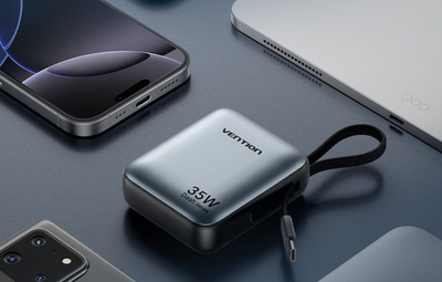 Powerbank Vention FHEH0, 10000mAh, 35W, сива