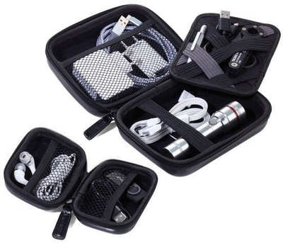 Set organizuesish Troika ONPACK CBO60, 2 copë, me xhip, të zinj