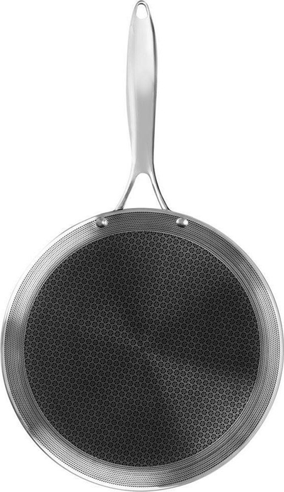 Tigan për pallaçinka Orion COOKCELL, 29 cm, inoks me shtresë jo ngjitëse, argjendtë