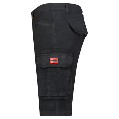 Кратки панталони Geographical Norway Palar DB 256 M, памук, regular fit, црни