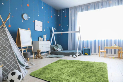Tapet Strado Shaggy, 60x90 cm, push i gjatë, jeshil