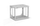 Kabinet rack Alantec 19" Shelf 9U, 600x450mm, gri
