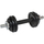 Hantel dore EB Fit prej gize, 7 kg, e rregullueshme, e zezë