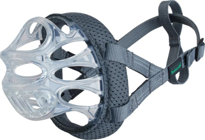 Маска за кучиња Баскервил Инвиса кошничка-маска за муцка Dog Basket Muzzle Size 2, висока проѕирност, TPR материјал, проѕирна